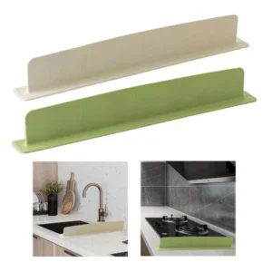 Silicone Sink Baffle Splash Guard W/ Suction Cup Splashing Water Baffle Kitchen